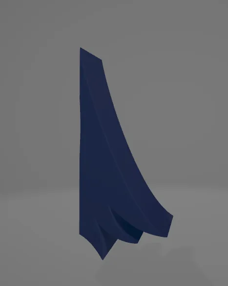 Cái chặn cửa sóng in 3D bằng PLA đen - Image 2