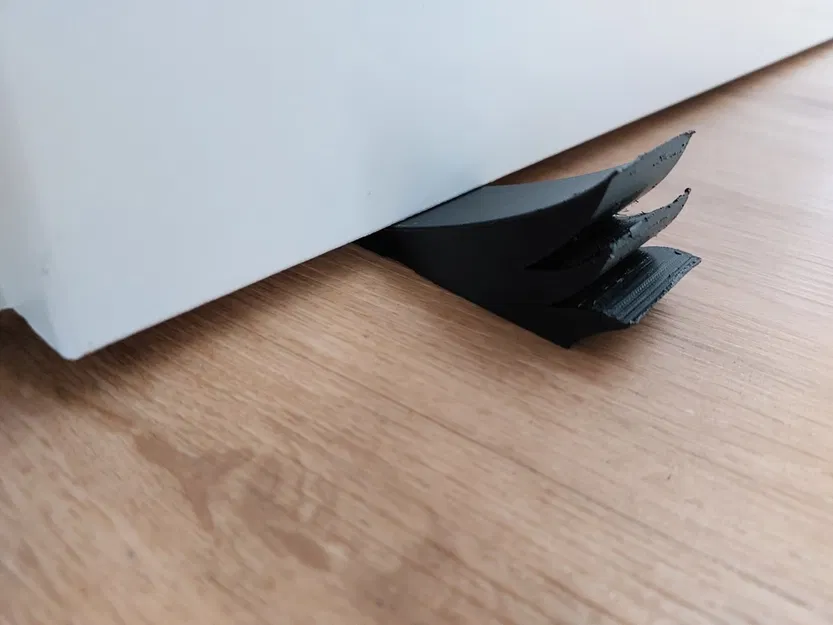 Cái chặn cửa sóng in 3D bằng PLA đen - Image 3