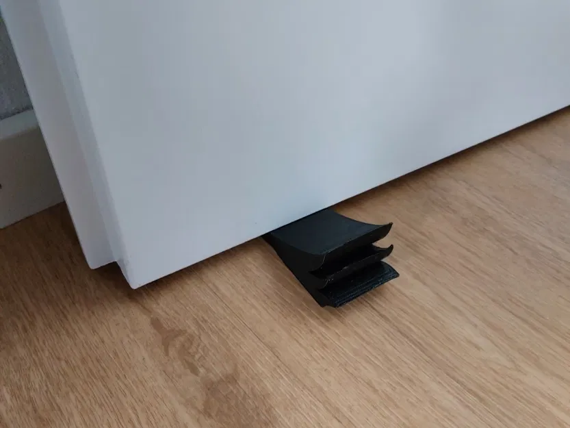 Cái chặn cửa sóng in 3D bằng PLA đen - Image 4