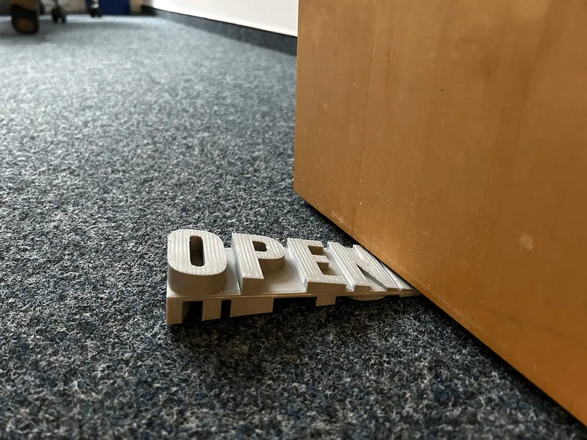 Đồ kê cửa chữ OPEN 3D độc đáo - Image 1