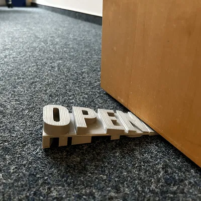 Đồ kê cửa chữ OPEN 3D độc đáo