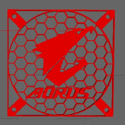 Logo Gigabyte 120mm cho quạt máy tính