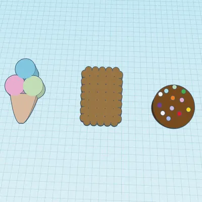 Giá đỡ cửa hình kem, bánh quy và bánh quy giòn