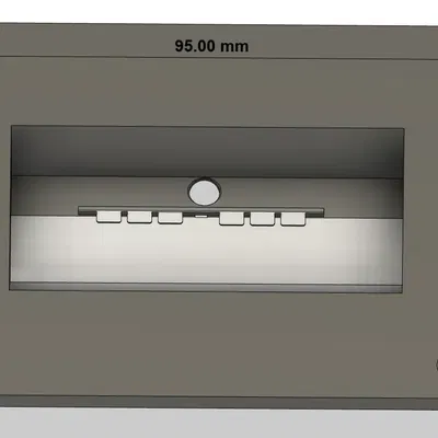 Nắp kết nối phía sau cho Wago 221-413 với logo WO