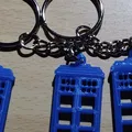 Móc khóa hoặc bông tai Tardis của Dr Who - Thumbnail 1