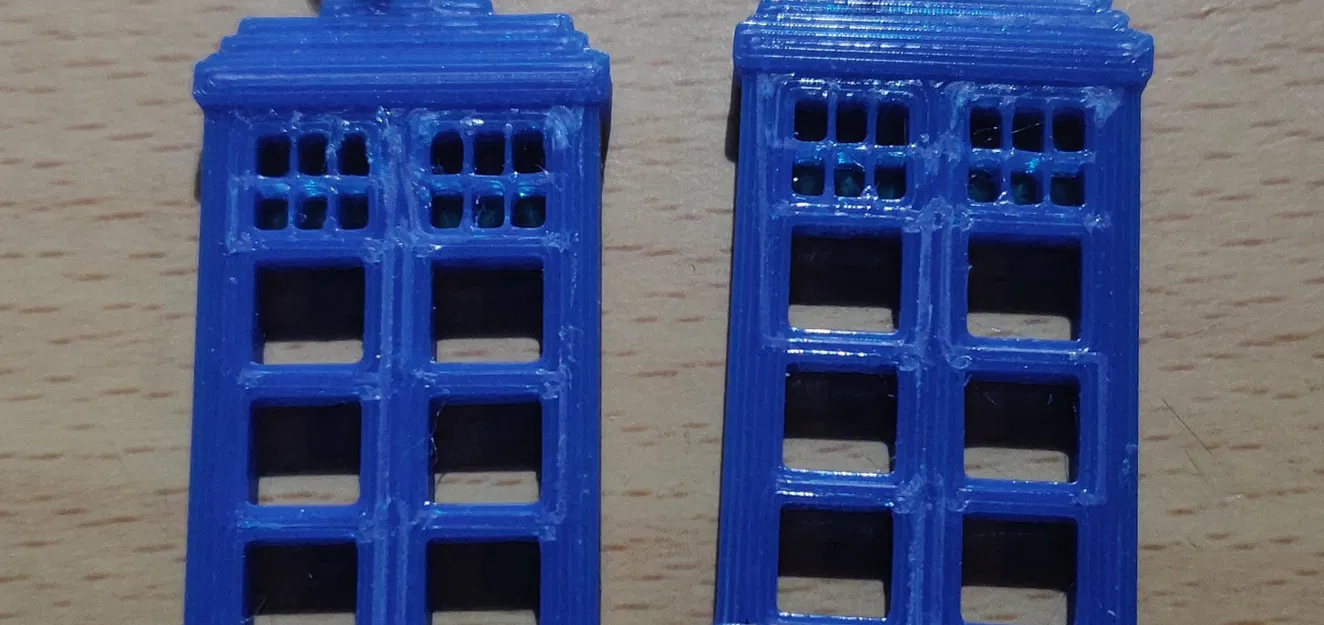 Móc khóa hoặc bông tai Tardis của Dr Who - Image 2