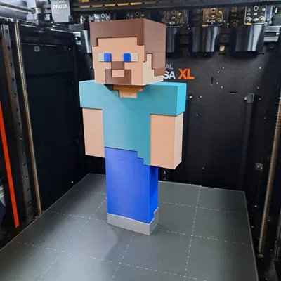 Nhân vật Minecraft Steve với 6 màu sắc khác nhau