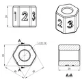 Khối lập phương hiệu chuẩn cho máy in delta 20x20x20 - Thumbnail 2