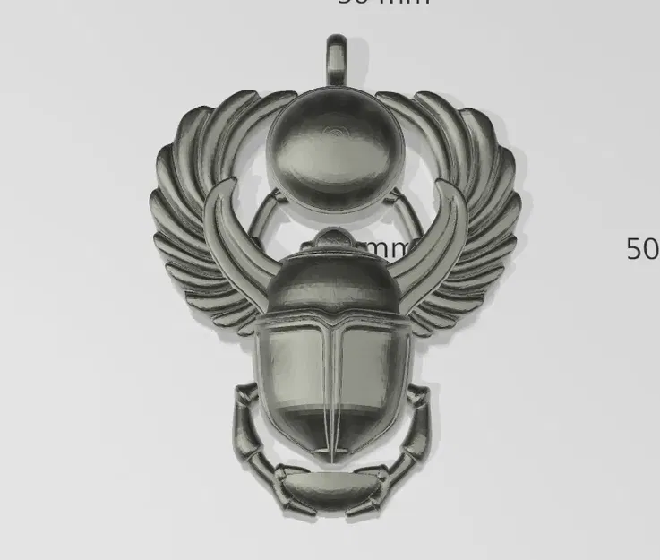 Mặt dây chuyền bọ hung Ai Cập độc đáo - Image 3