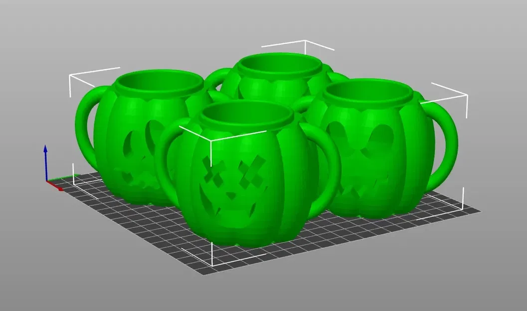 Cốc bí ngô trang trí mùa thu và Halloween - Image 1