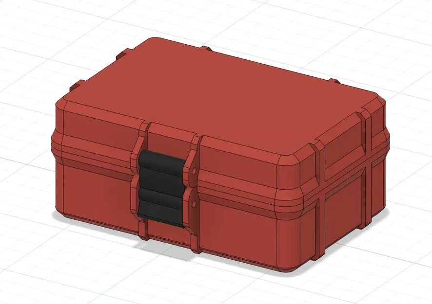 Hộp chắc chắn với một chốt và hai bản lề - Image 2