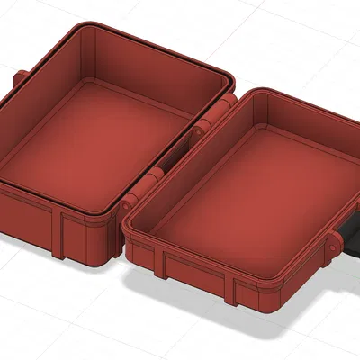 Hộp chắc chắn với một chốt và hai bản lề