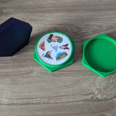 Hộp hình lục giác cho trò chơi thẻ Dobble