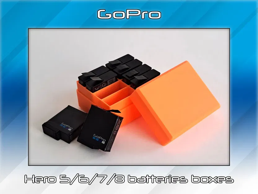Hộp pin cho GoPro Hero 5/6/7/8 đơn giản và tiện lợi - Image 1