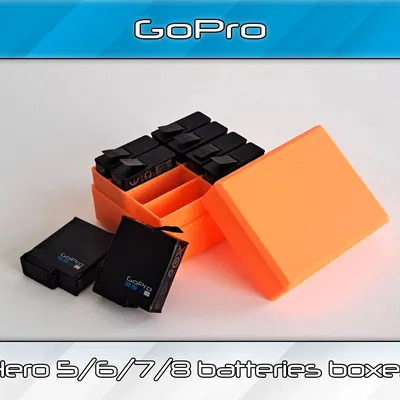 Hộp pin cho GoPro Hero 5/6/7/8 đơn giản và tiện lợi