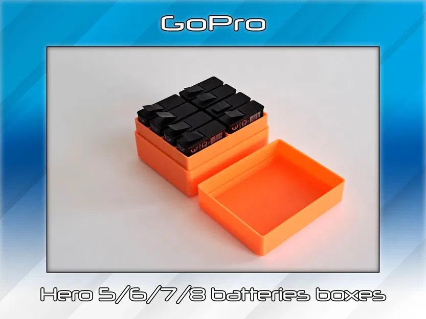 Hộp pin cho GoPro Hero 5/6/7/8 đơn giản và tiện lợi - Image 2