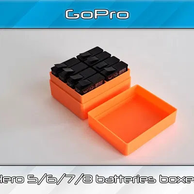 Hộp pin cho GoPro Hero 5/6/7/8 đơn giản và tiện lợi