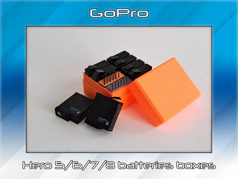 Hộp pin cho GoPro Hero 5/6/7/8 đơn giản và tiện lợi - Image 3