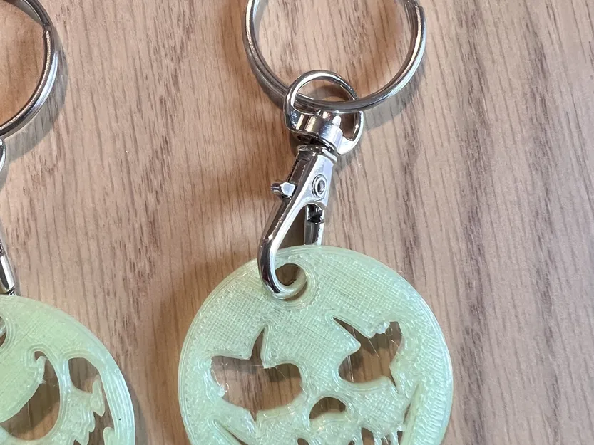 Porte-clés ma quái cho Halloween với hình mặt đáng sợ - Image 4