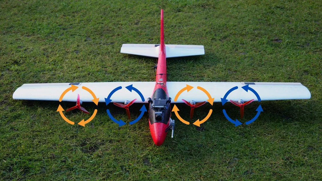 Máy bay VTOL Lidl Glider với bộ chuyển đổi Ardupilot - Image 3