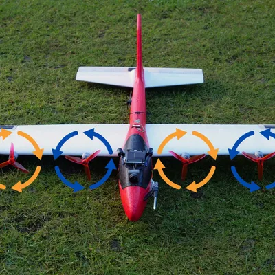 Máy bay VTOL Lidl Glider với bộ chuyển đổi Ardupilot