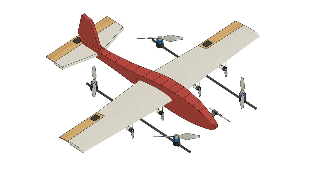 Máy bay VTOL Lidl Glider với bộ chuyển đổi Ardupilot - Image 5