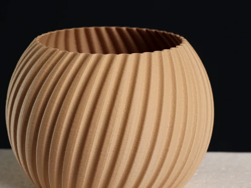 Chậu cây hình cầu sọc - Chế độ bình hoa - Image 2