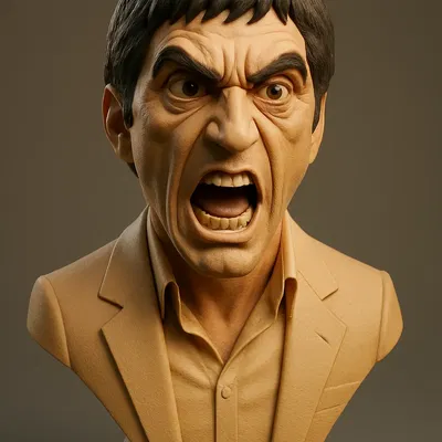 Mô hình 3D nhân vật Tony Montana từ Scarface