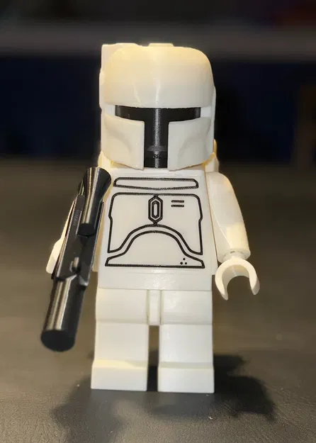 Nhân vật Boba Fett - MegaFigure trắng kích thước 500% - Image 1