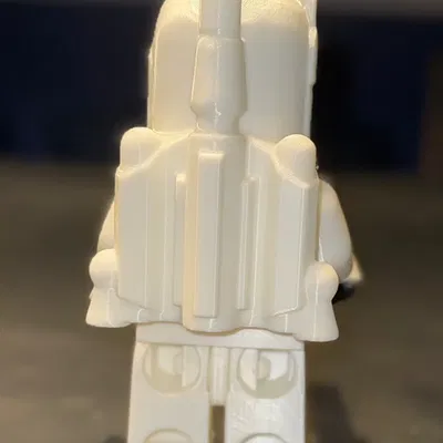 Nhân vật Boba Fett - MegaFigure trắng kích thước 500%