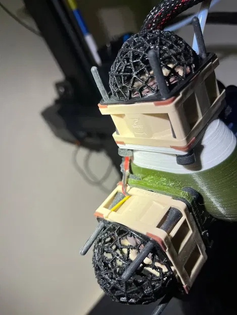 Nắp quạt hình cầu rỗng 40mm với diện tích bề mặt lớn - Image 2