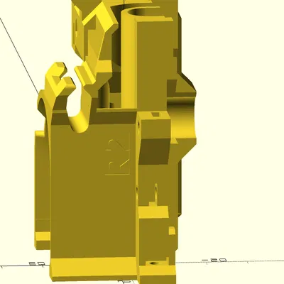 Giá đỡ x-carriage MK4 với kênh cáp rộng hơn
