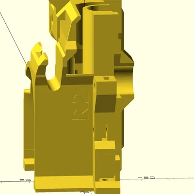 Giá đỡ x-carriage MK4 với kênh cáp rộng hơn