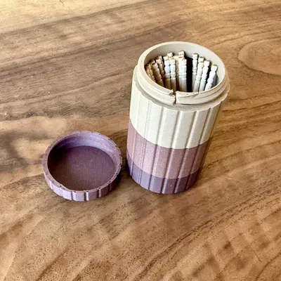 Hộp đựng thuốc du lịch xếp chồng với nắp khớp nối