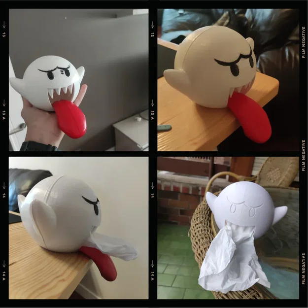 Vỏ hộp giấy Boo phong cách Mario vui nhộn - Image 2