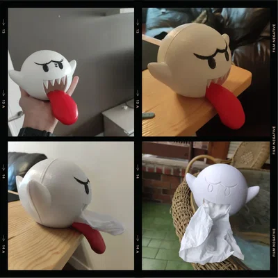 Vỏ hộp giấy Boo phong cách Mario vui nhộn