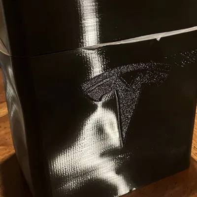 Thùng rác hình logo Tesla cho Model 3/Y