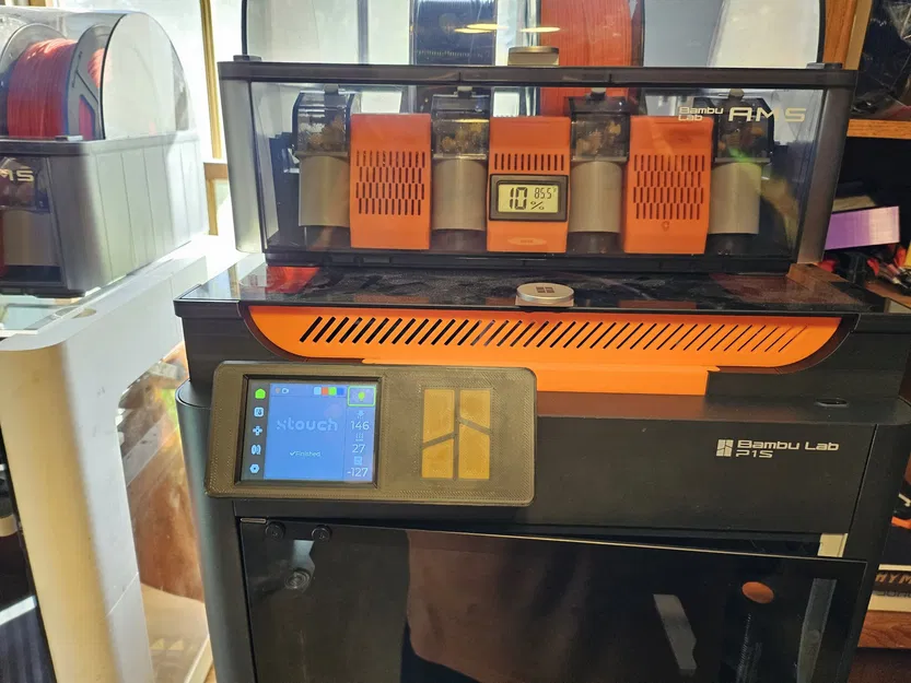 Giá đỡ kính trên cho P1P/P1S với khe thông gió và giá đỡ camer... - Image 2