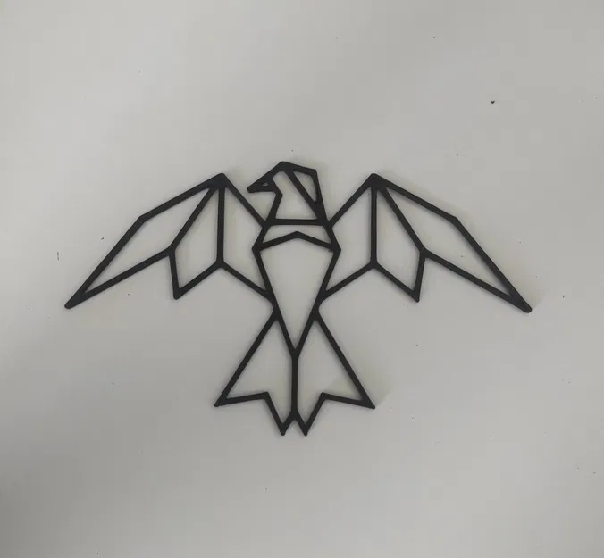 Nghệ thuật tường hình đại bàng kiểu hình học - Image 1