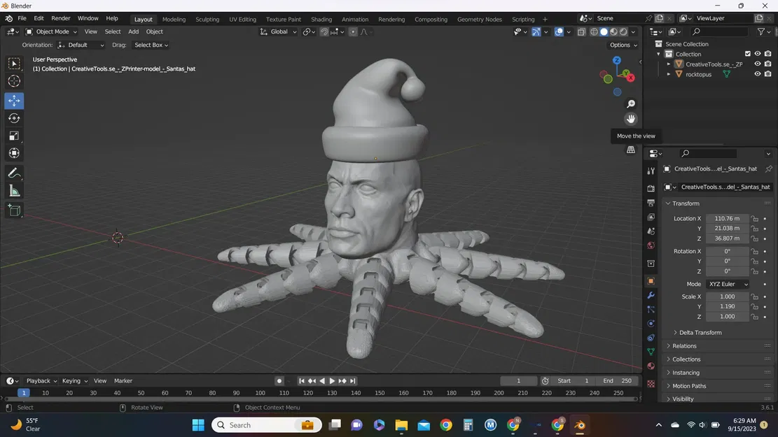 Bạch tuộc đá Giáng sinh vui nhộn - Image 1