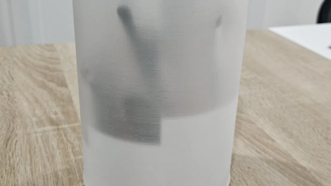 Giá đỡ cọ trang điểm có nắp và đế xoay - Image 2