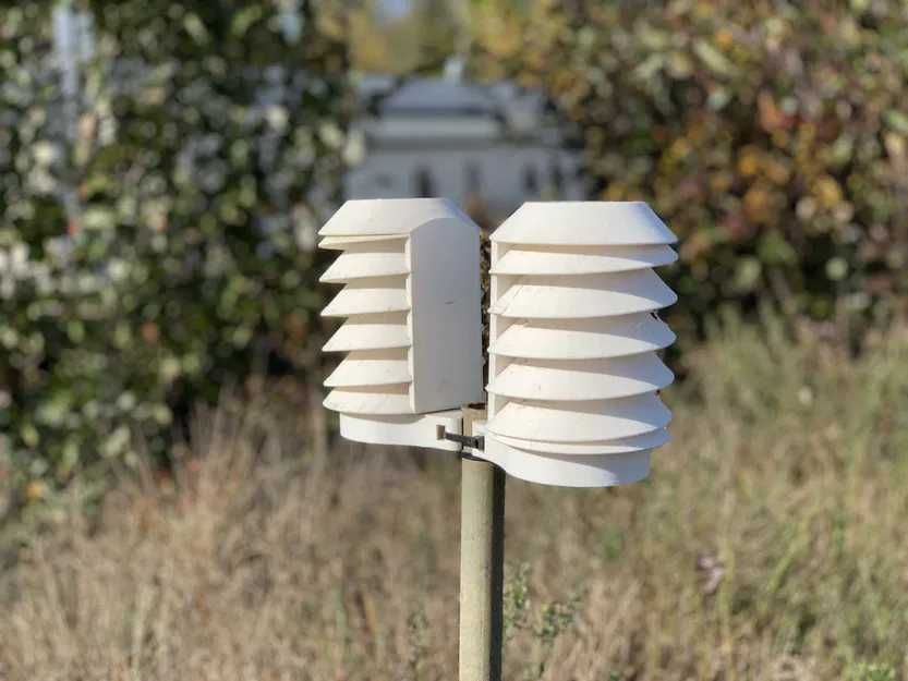 Giá đỡ và chắn bức xạ cho trạm thời tiết Netatmo 433MHz - Image 1