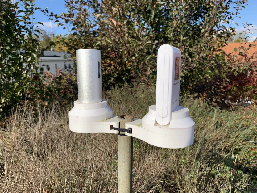 Giá đỡ và chắn bức xạ cho trạm thời tiết Netatmo 433MHz - Image 5