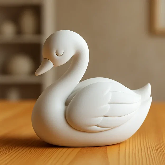 Thiên nga - Mô hình 3D chi tiết về loài chim thanh lịch - Image 1