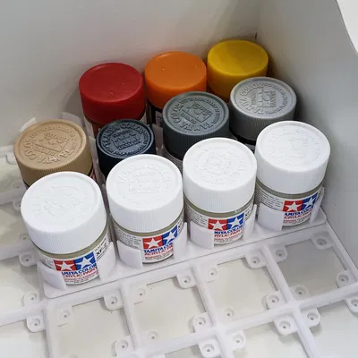 Giá đỡ chai sơn Tamiya 23ml kiểu Gridfinity