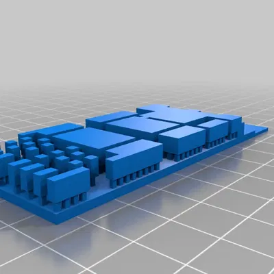 Bản đồ pixel thế giới Zelda 1 với các ô ghép kết hợp