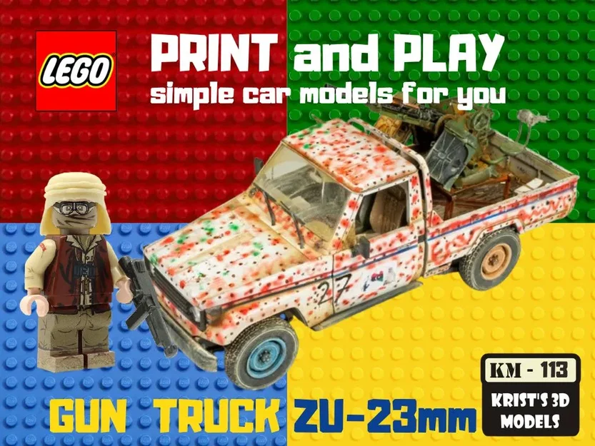 Xe tải vũ trang LEGO ZU-23 - Image 1