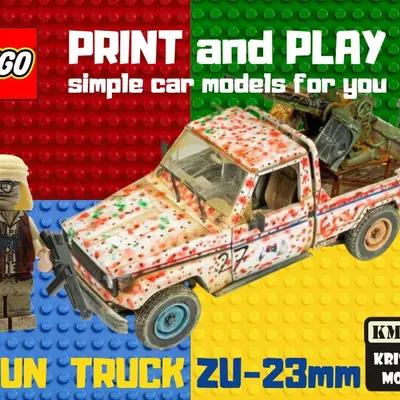 Xe tải vũ trang LEGO ZU-23