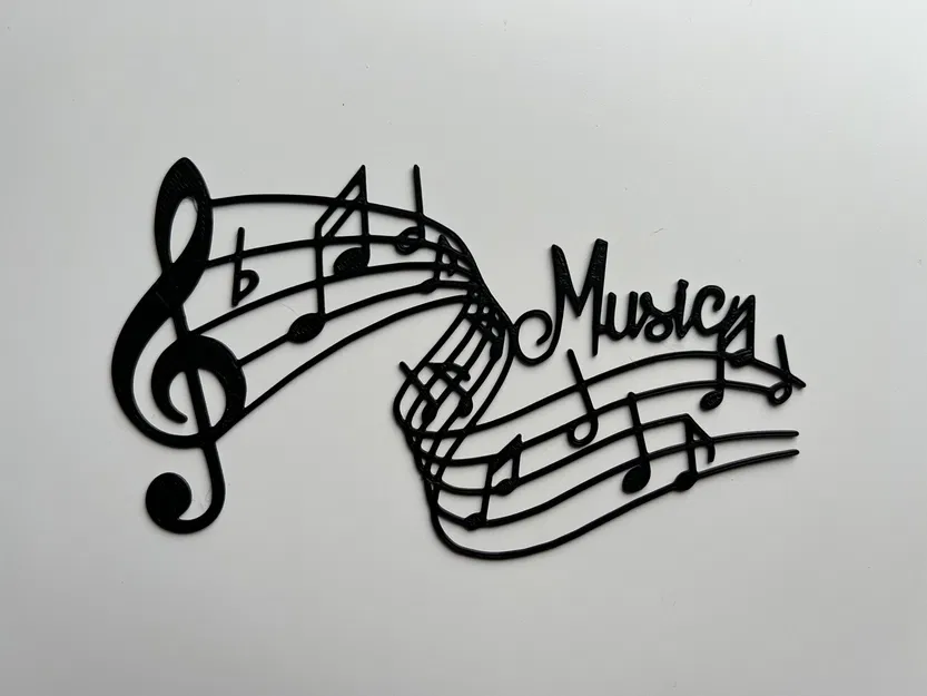 Nghệ thuật treo tường âm nhạc với họa tiết partition - Image 1