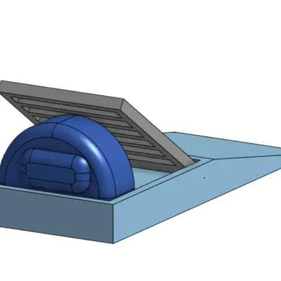 Giá đỡ cửa Amongus với thiết kế hài hước